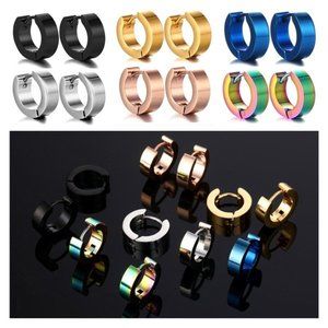 1Pairs Men earrings Women earrings Stainless steel earrings for women Titanium